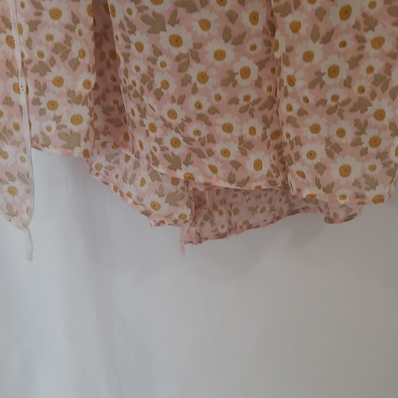 Smocked Square-Neck Pink Floral Midi Dress - Picture 8 of 16